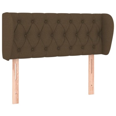 vidaXL Κεφαλάρι με Πτερύγια Σκούρο Καφέ 103x23x78/88cm Υφασμάτινο 1 τεμ.