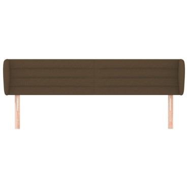 vidaXL Κεφαλάρι με Πτερύγια Σκούρο Καφέ 203x23x78/88cm Υφασμάτινο 1 τεμ.