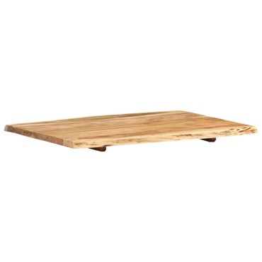 vidaXL Επιφάνεια Τραπεζιού 80x(50-60)x2,5cm Μασίφ Ξύλο Ακακίας 1 τεμ.