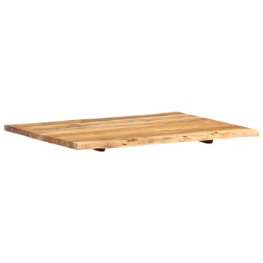 vidaXL Επιφάνεια Τραπεζιού 80x(50-60)x2,5cm Μασίφ Ξύλο Ακακίας 1 τεμ.
