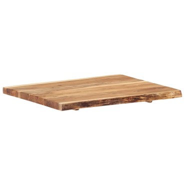 vidaXL Επιφάνεια Τραπεζιού 80x(50-60)x3,8cm Μασίφ Ξύλο Ακακίας 1 τεμ.