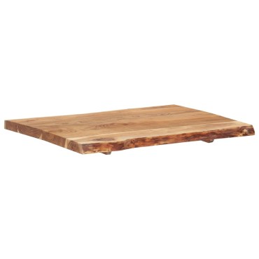 vidaXL Επιφάνεια Τραπεζιού 80x(50-60)x3,8cm Μασίφ Ξύλο Ακακίας 1 τεμ.