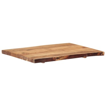 vidaXL Επιφάνεια Τραπεζιού 80x(50-60)x3,8cm Μασίφ Ξύλο Ακακίας 1 τεμ.