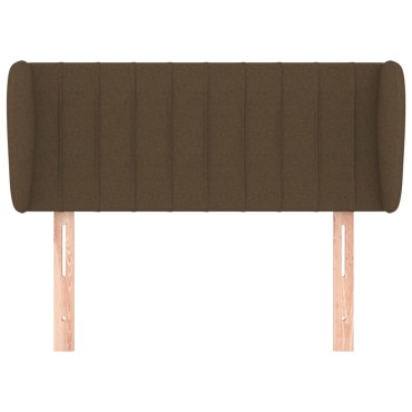 vidaXL Κεφαλάρι με Πτερύγια Σκούρο Καφέ 103x23x78/88cm Υφασμάτινο 1 τεμ.