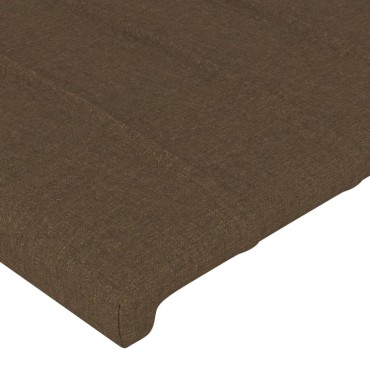 vidaXL Κεφαλάρι με Πτερύγια Σκούρο Καφέ 103x23x78/88cm Υφασμάτινο 1 τεμ.