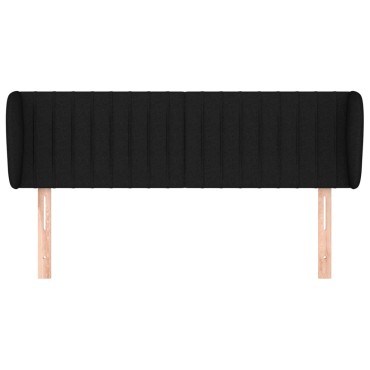 vidaXL Κεφαλάρι με Πτερύγια Μαύρο 147x23x78/88cm Υφασμάτινο 1 τεμ.