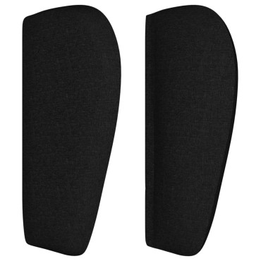 vidaXL Κεφαλάρι με Πτερύγια Μαύρο 147x23x78/88cm Υφασμάτινο 1 τεμ.