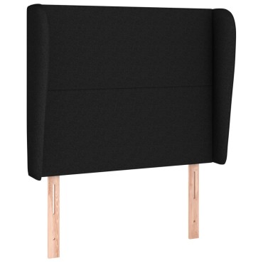 vidaXL Κεφαλάρι με Πτερύγια Μαύρο 103x23x118/128cm Υφασμάτινο 1 τεμ.