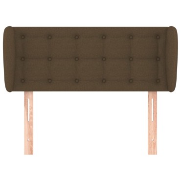 vidaXL Κεφαλάρι με Πτερύγια Σκούρο Καφέ 103x23x78/88cm Υφασμάτινο 1 τεμ.