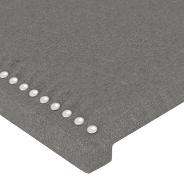 vidaXL Κεφαλάρι με Πτερύγια Σκούρο Γκρι 103x23x118/128cm Υφασμάτινο 1 τεμ.