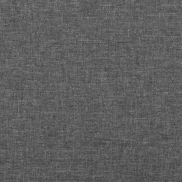 vidaXL Κεφαλάρι με Πτερύγια Σκούρο Γκρι 103x23x118/128cm Υφασμάτινο 1 τεμ.