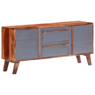 vidaXL Μπουφές Γκρι 120x30x55cm από Μασίφ Ξύλο 1 τεμ.