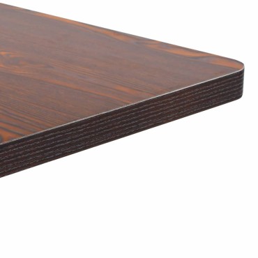 vidaXL Τραπέζι Bistro Σκούρο Καφέ 50x50cm από MDF 1 τεμ.