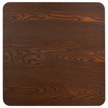 vidaXL Τραπέζι Bistro Σκούρο Καφέ 50x50cm από MDF 1 τεμ.