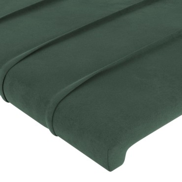 vidaXL Κεφαλάρι με Πτερύγια Πράσινο 203x23x118/128cm Βελούδινο 1 τεμ.