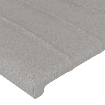 vidaXL Κεφαλάρι με Πτερύγια Ανοιχτό Γκρι 147x23x118/128cm Υφασμάτινο 1 τεμ.