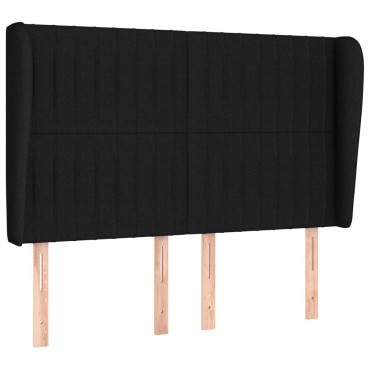 vidaXL Κεφαλάρι με Πτερύγια Μαύρο 147x23x118/128cm Υφασμάτινο 1 τεμ.