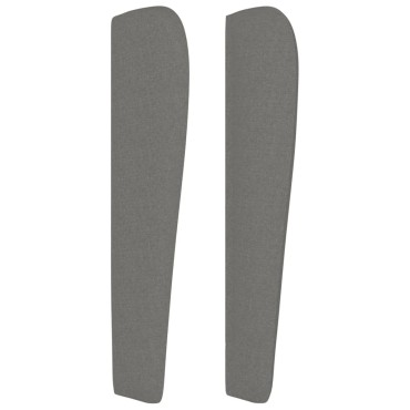 vidaXL Κεφαλάρι με Πτερύγια Σκούρο Γκρι 93x23x118/128cm Υφασμάτινο 1 τεμ.