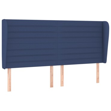 vidaXL Κεφαλάρι με Πτερύγια Μπλε 183x23x118/128cm Υφασμάτινο 1 τεμ.