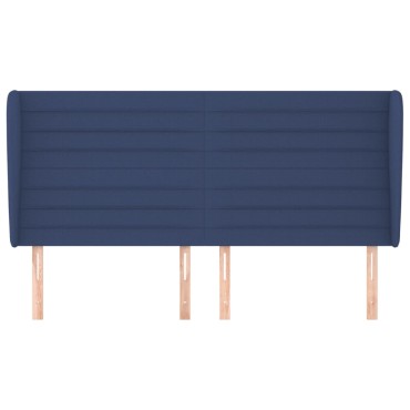 vidaXL Κεφαλάρι με Πτερύγια Μπλε 183x23x118/128cm Υφασμάτινο 1 τεμ.
