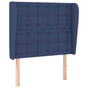 vidaXL Κεφαλάρι με Πτερύγια Μπλε 93x23x118/128cm Υφασμάτινο 1 τεμ.