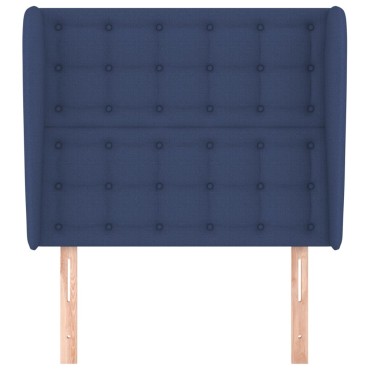 vidaXL Κεφαλάρι με Πτερύγια Μπλε 93x23x118/128cm Υφασμάτινο 1 τεμ.
