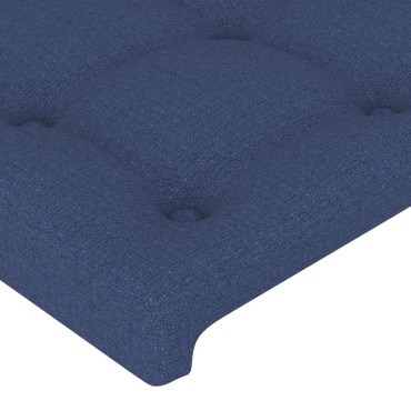 vidaXL Κεφαλάρι με Πτερύγια Μπλε 93x23x118/128cm Υφασμάτινο 1 τεμ.