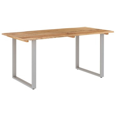 vidaXL Τραπεζαρία 154x80x76cm από Μασίφ Ξύλο Ακακίας 1 τεμ.