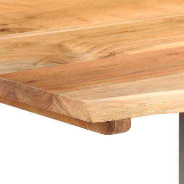 vidaXL Τραπεζαρία 154x80x76cm από Μασίφ Ξύλο Ακακίας 1 τεμ.