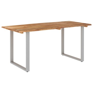 vidaXL Τραπεζαρία 154x80x76cm από Μασίφ Ξύλο Ακακίας 1 τεμ.