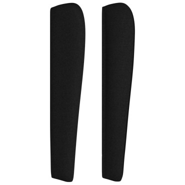 vidaXL Κεφαλάρι με Πτερύγια Μαύρο 203x23x118/128cm Υφασμάτινο 1 τεμ.