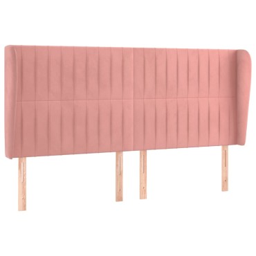 vidaXL Κεφαλάρι με Πτερύγια Μαύρο203x23x118/128cm Υφασμάτινο 1 τεμ.