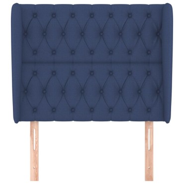 vidaXL Κεφαλάρι με Πτερύγια Μπλε 93x23x118/128cm Υφασμάτινο 1 τεμ.