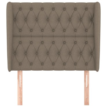 vidaXL Κεφαλάρι με Πτερύγια Taupe 103x23x118/128cm Υφασμάτινο 1 τεμ.