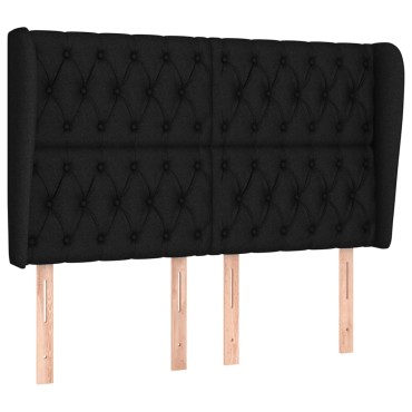 vidaXL Κεφαλάρι με Πτερύγια Μαύρο 147x23x118/128cm Υφασμάτινο 1 τεμ.