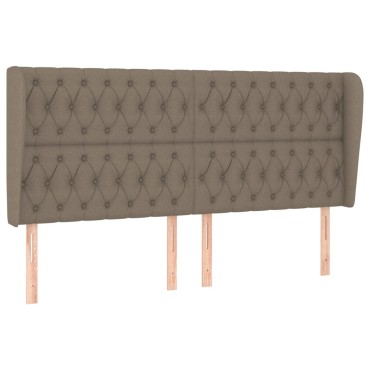 vidaXL Κεφαλάρι με Πτερύγια Taupe 183x23x118/128cm Υφασμάτινο 1 τεμ.