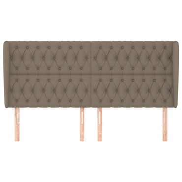 vidaXL Κεφαλάρι με Πτερύγια Taupe 183x23x118/128cm Υφασμάτινο 1 τεμ.