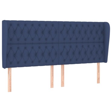 vidaXL Κεφαλάρι με Πτερύγια Μπλε 183x23x118/128cm Υφασμάτινο 1 τεμ.