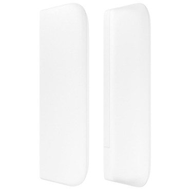 vidaXL Κεφαλάρι με Πτερύγια Λευκό 93x16x78/88cm Συνθετικό Δέρμα 1 τεμ.