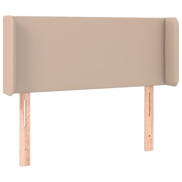 vidaXL Κεφαλάρι με Πτερύγια Καπουτσίνο 93x16x78/88cm Συνθετικό Δέρμα 1 τεμ.
