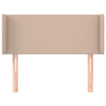 vidaXL Κεφαλάρι με Πτερύγια Καπουτσίνο 93x16x78/88cm Συνθετικό Δέρμα 1 τεμ.
