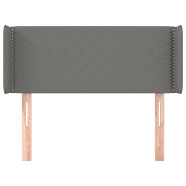 vidaXL Κεφαλάρι με Πτερύγια Σκούρο Γκρι 103x16x78/88cm Υφασμάτινο 1 τεμ.