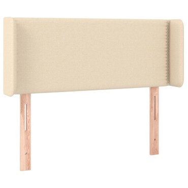 vidaXL Κεφαλάρι με Πτερύγια Κρεμ 103x16x78/88cm Υφασμάτινο 1 τεμ.