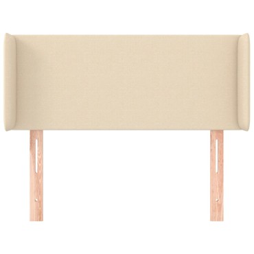 vidaXL Κεφαλάρι με Πτερύγια Κρεμ 83x16x78/88cm Υφασμάτινο 1 τεμ.