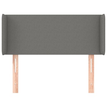 vidaXL Κεφαλάρι με Πτερύγια Σκούρο Γκρι 93x16x78/88cm Υφασμάτινο 1 τεμ.