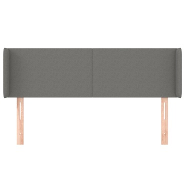 vidaXL Κεφαλάρι με Πτερύγια Σκούρο Γκρι 147x16x78/88cm Υφασμάτινο 1 τεμ.