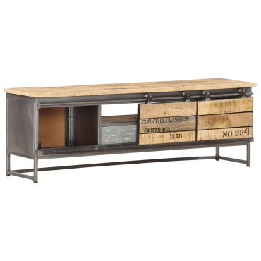 vidaXL Έπιπλο Τηλεόρασης 120x30x40cm από Μασίφ Ξύλο Μάνγκο