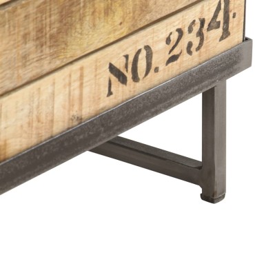 vidaXL Έπιπλο Τηλεόρασης 120x30x40cm από Μασίφ Ξύλο Μάνγκο