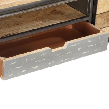 vidaXL Έπιπλο Τηλεόρασης 120x30x40cm από Μασίφ Ξύλο Μάνγκο