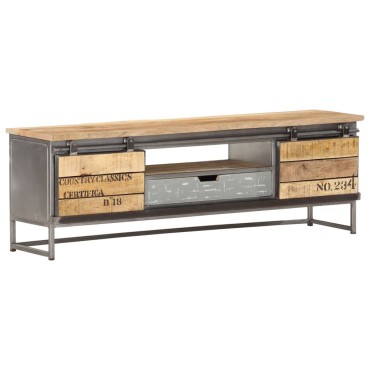 vidaXL Έπιπλο Τηλεόρασης 120x30x40cm από Μασίφ Ξύλο Μάνγκο